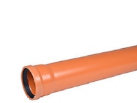 PVC-kloakrør 160x1000mm SN8 - enkeltlagsrør, EN1401. Wavin