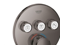 Grohe GRT SmartControl brus - Forplade, Termostat med 3 ventiler, hard graphite 29121A00