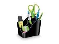 Borddispenser Cep Ellypse GreenSpirit, af genbrugsmasteriale, 4 rum, sort