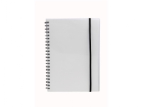Notesbog A4 plast med spiralryg transparent