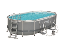 Bestway Power Steel 427 x 250 x 84 cm Oval Pool m/stige, pumpe m.v.
