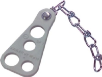 KABELAFLASTNING SP1 Ø7-13MM til 4 kabler, polypropylen el-galvaniseret knudekæde i stål.