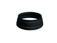 Prefa brøndkrave 0,7x100x115mm - sort RAL9005. P10