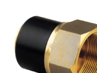 El-overg.muffe 63mm x 2 - PE100-SDR11-messing. Elgef Plus