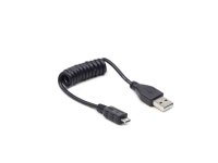 Gembird USB A - MicroUSB B, 0.6m, 0,6 m, USB A, Micro-USB B, USB 2.0, Hanstik/Hanstik, Sort