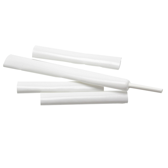 Wire Overtræk i Råhvid PVC Ø:12-4mm 10m