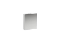 Laufen Base hvid spejlskab med dør til højre, lys & stikkontakt EU LP 44 - dimension: L600 mm x B185 mm x H700 mm