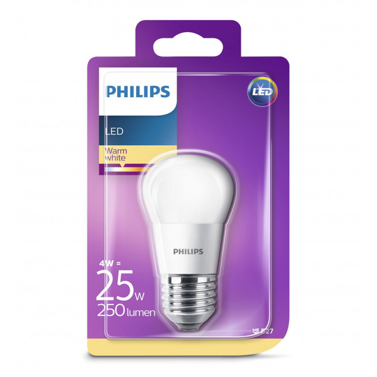 Philips LED 25W krone varm hvid E27 mat ikke dæmpbar 1 stk - 8718696474969