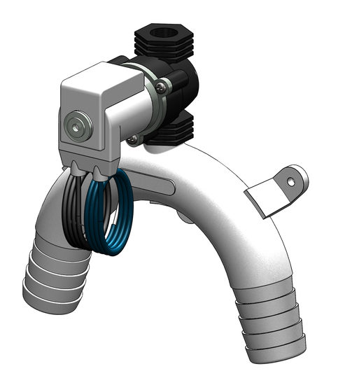 Tru-design Vakumventil solenoid 25 mm Hvid Komposit