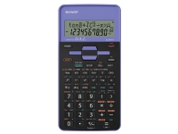 Sharp EL-531TH, Lomme, Videnskabelig, 10 cifre, 2 Linier, Batteri, Sort, Violet