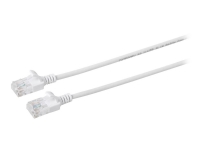 MicroConnect - Netværkskabel - RJ-45 (han) til RJ-45 (han) - 3 m - 3.6 mm - UTP - CAT 6a - halogenfri, knastfri, strenget - hvid