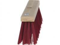 Gadekost 64x550mm 20rk - 2520h rødbrun pvc børster med hul