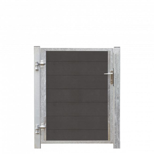 Plus Futura Kompositlåge Venstre - B 99 x H 127 cm + 16 cm stolper - Komposit