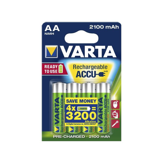 Varta Recharg. AA 2100mAh - 4pk.