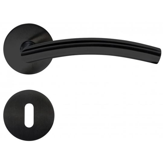 Home-it dørgreb med B-greb 16 mm matsort