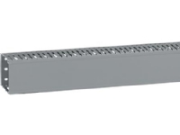 LEGRAND Ledningskanal, 6,5 mm slids Højde 80 mm, bredde 80 mm, Længde 2000 mm bly-fri UL plast. grå ral7030 - (2 meter)
