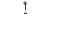Nordic Home Floor fan with remote control, 40 cm, low noise level, tim
