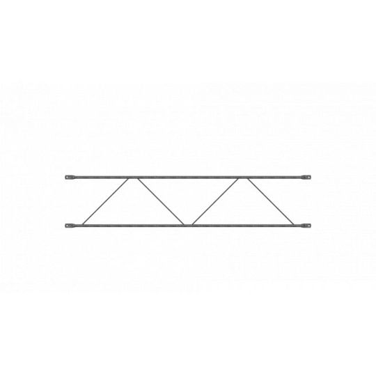 JUMBO Uniflex Stål Facade Ryglæn 300cm.