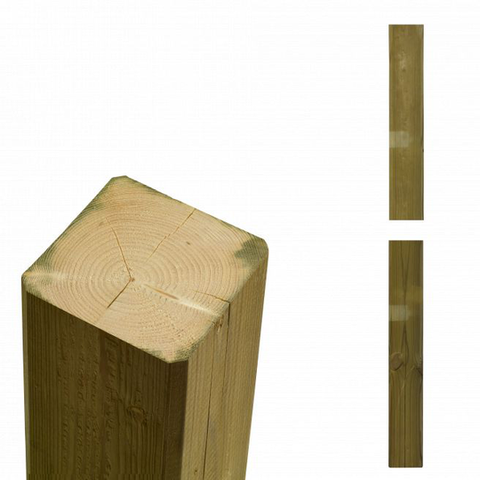 Plus Ekstra stolpe til pavillonelement - B 7 cm x H 290 cm - Trykimprægneret