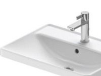 Duravit D-Neo vask t/nedf 600 - 600x170x440mm, hvid højgl, med overøb, 1 hanehul