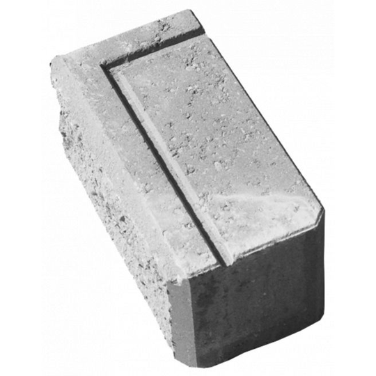 RBR Lock Block Hjørne - 15x30x15 - Grå - Knæk Støttemur