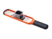 Joseph Joseph Handi-Grate 2-in-1 Mini Grater & Slicer, Fladt rivejern, Orange, Rustfrit stål, Rustfrit stål, Rustfrit stål, 290 mm, 65 mm