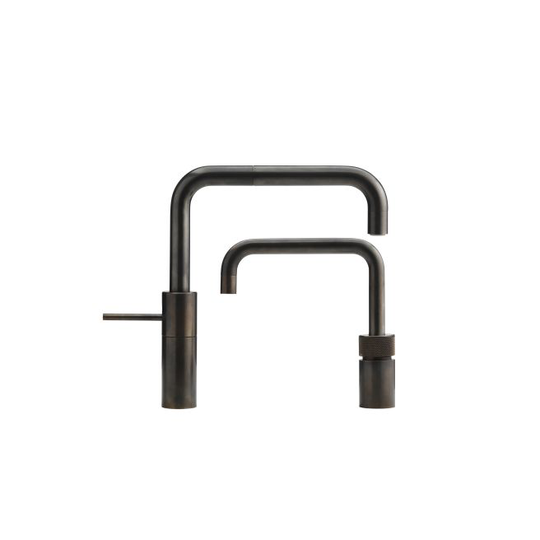Quooker Nordic Square Twintaps sæt m. Pro3 VAQ 3 l. - bruneret messing