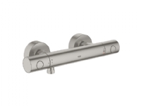Grohe GRT 1000 Cosmo term brus - Term.bat. til brs., Cool StarLight krom vægmonteret 34065DC2