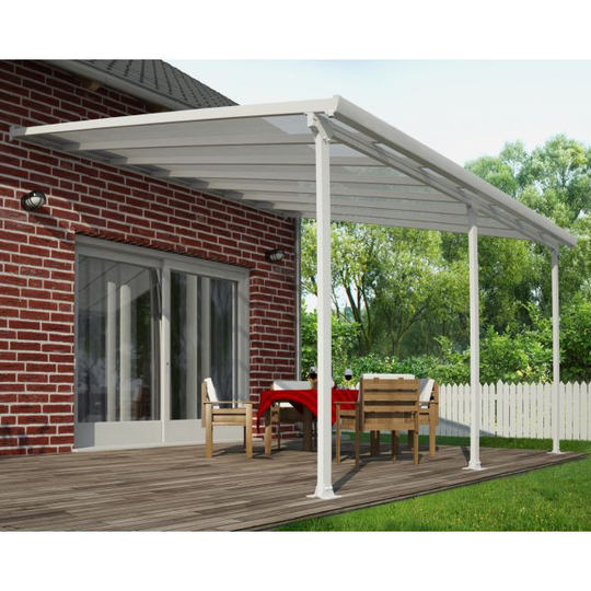 Palram - Canopia Feria terrasseoverdækning 4x4,2 m, hvid - 540-032
