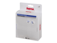 Hama CD/DVD Protective Sleeves - CD/DVD lomme - kapacitet: 1 CD/DVD - gennemsigtig (pakke med 100)