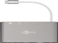 Goobay 62113, USB 3.2 Gen 1 (3.1 Gen 1) Type-C, DisplayPort,HDMI,RJ-45,USB 3.2 Gen 1 (3.1 Gen 1) Type-A,VGA, MicroSD (TransFlash),MicroSDHC,MicroSDXC