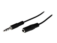 StarTech.com 2m Slim 3.5mm Stereo Extension Audio Cable - Male / Female - Headphone Audio Extension Cable Cord - 2x Mini Jack 3.5mm - 2 m (MU2MMFS) -