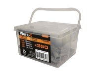 Work>it - Murplugs / Rawplugs - 350 stk. - 155x 5mm, 120x 6mm, 50x 8mm, 25x 10mm