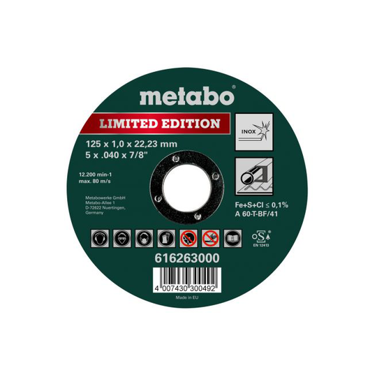 Metabo 4007430300492 - 616263000 Kvalitetsklasse A 60-T Limited Edition-Special Edition Inox