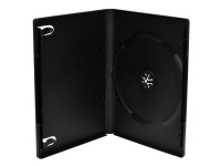 MediaRange DVD Case Single - DVD video box - kapacitet: 1 CD/DVD - sort (pakke med 50)