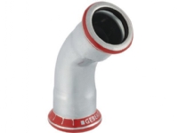 Geb. Mapress FZ bøjn 45° 76.1 - Geberit Mapress FZ bøjn. mf./mf.: 45° d76.1mm