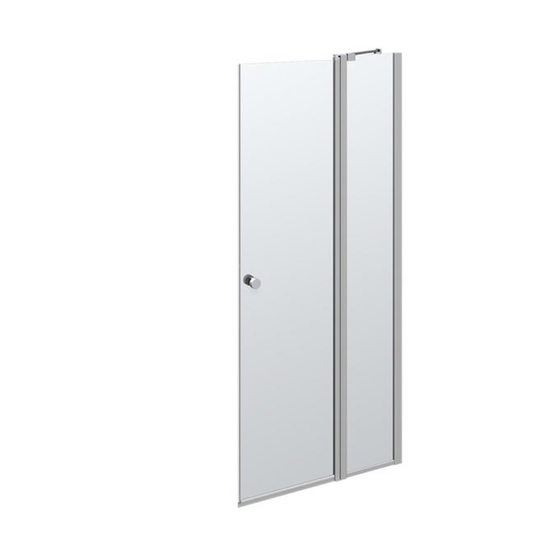 Scanbad Brusedør C 87-89 Cm Satin/klar200cm