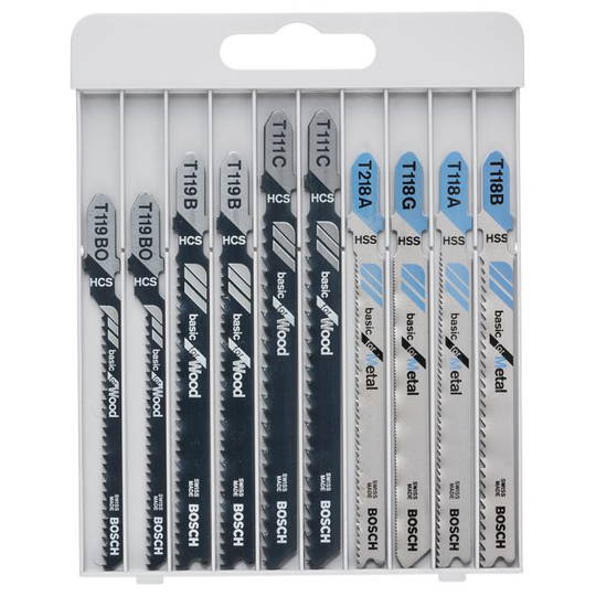 Bosch Stiksavklinge Wood/metal Basic 10 Stk Sæt - 2607010630