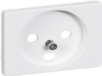 LAURITZ KNUDSEN Opus® 66 afdækning stikkontakt med jord hvid.
