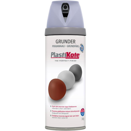 Plasti-kote Twist 25003 - Primer Grå 400ml