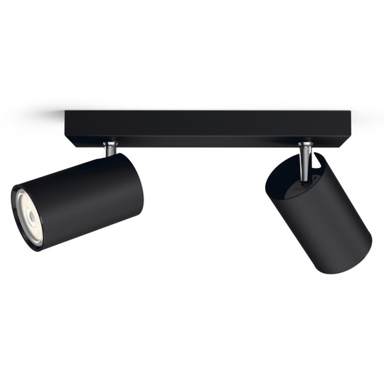 Philips myLiving Kosipo Spot, Sort 2x5,5W