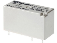 FINDER Printrelæ 12A, 1CO, 24V DC spole. 3,5 mm benafstand. Low profile. Kontaktmateriale AgNi