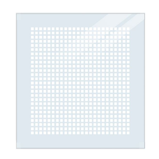 Plus Glaselement m/silketryk - 86x91 cm - Hærdet 6 mm klart glas - 1753904