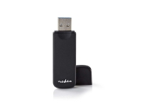 Nedis CRDRU3100BK - Kortlæser - 7-i-1 (MMC, SD, microSD, SDHC, microSDHC, SDXC, microSDXC) - USB 3.0