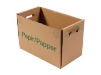 Papkasse 440x244x300 mm Brun med Tryk til Returpapir