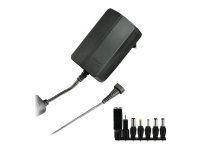 Hama Eco - Strømforsyningsadapter - 27 Watt - 2.25 A (2 pin strøm) - på kabel: Micro-USB, USB, strøm DC-stik 3,5 mm (ID: 1,35 mm), strøm DC-stik 4,