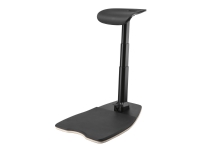 DELTACO Office Premium - Læretaburet - ergonomisk - kurvet kant - polyurethanskum - sort