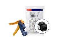 Modular jack eXtreme Kat6 UTP RJ45 110-style 150 bulk pakke leveres med Fluke RapidTool Sort
