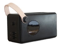 Scansonic PA4600-B, Bærbar, Digital, DAB+,FM, LCD, Sort, Batteri