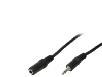 LogiLink - Forlængerkabel til audio - stereo mini-jackstik hun til stereo mini-jackstik han - 10 m - sort